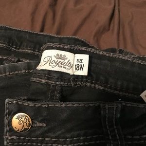 2 pairs Royalty black denim